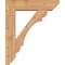 Ekena Millwork Olympic Slat Smooth Bracket w/ Offset Brace, Western Red Cedar, 7 1/2"W x 30"D x 36"H BKT0806X30X36OLY06SWR - alternate 3
